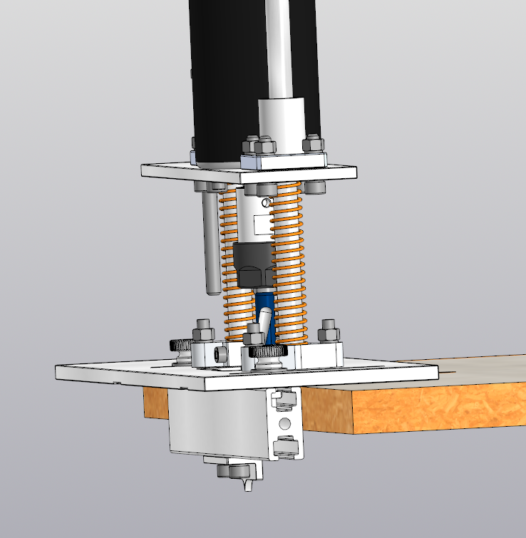 家具制造中加孔的装置