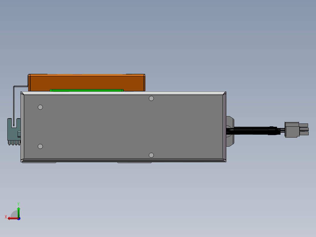MCH丝杆全封闭MCH14-BL-200W后视图