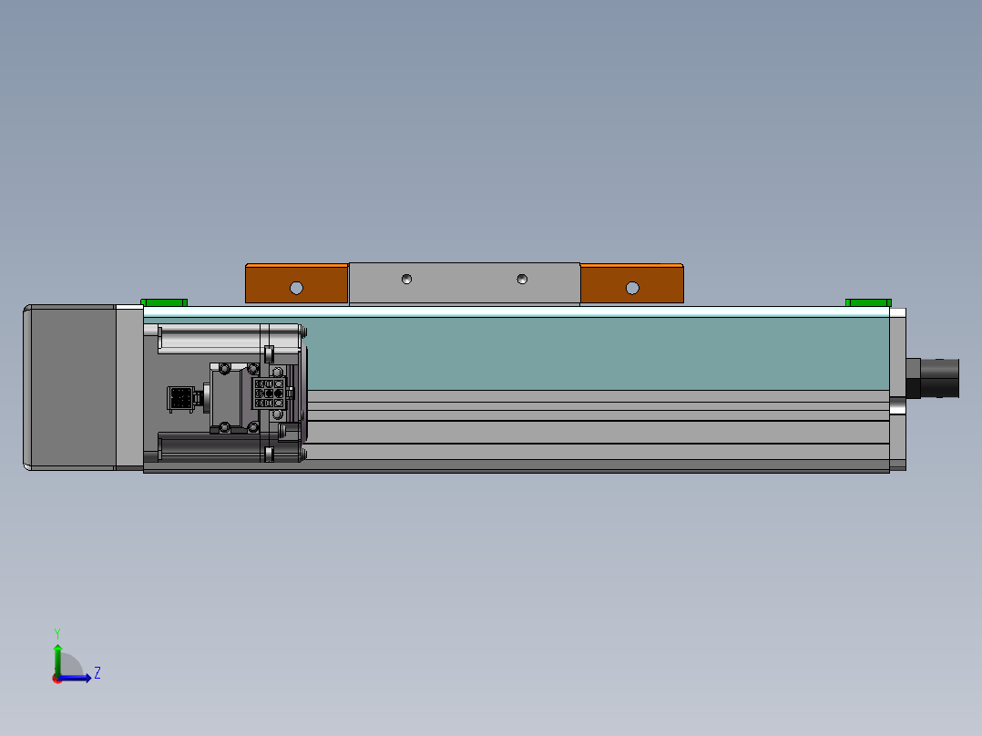 MCH丝杆全封闭MCH14-BL-200W左视图