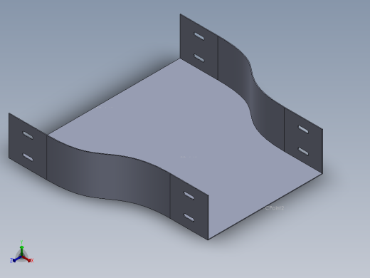 cable tray reducer正等轴测缩略图