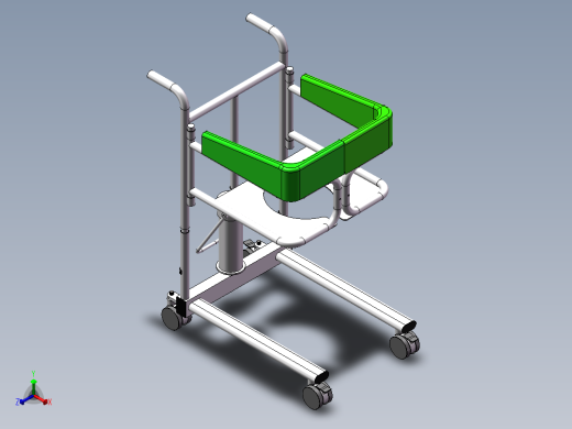 护理液压移位机正等轴测缩略图