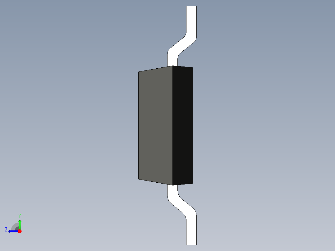 元器件3D封装SOT-223165右视图