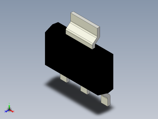 元器件3D封装SOT-223165正等轴测缩略图
