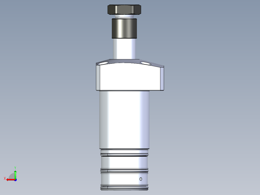 KOSMEKLHA0400-SRM_R01多系列多零件图纸模型后视图