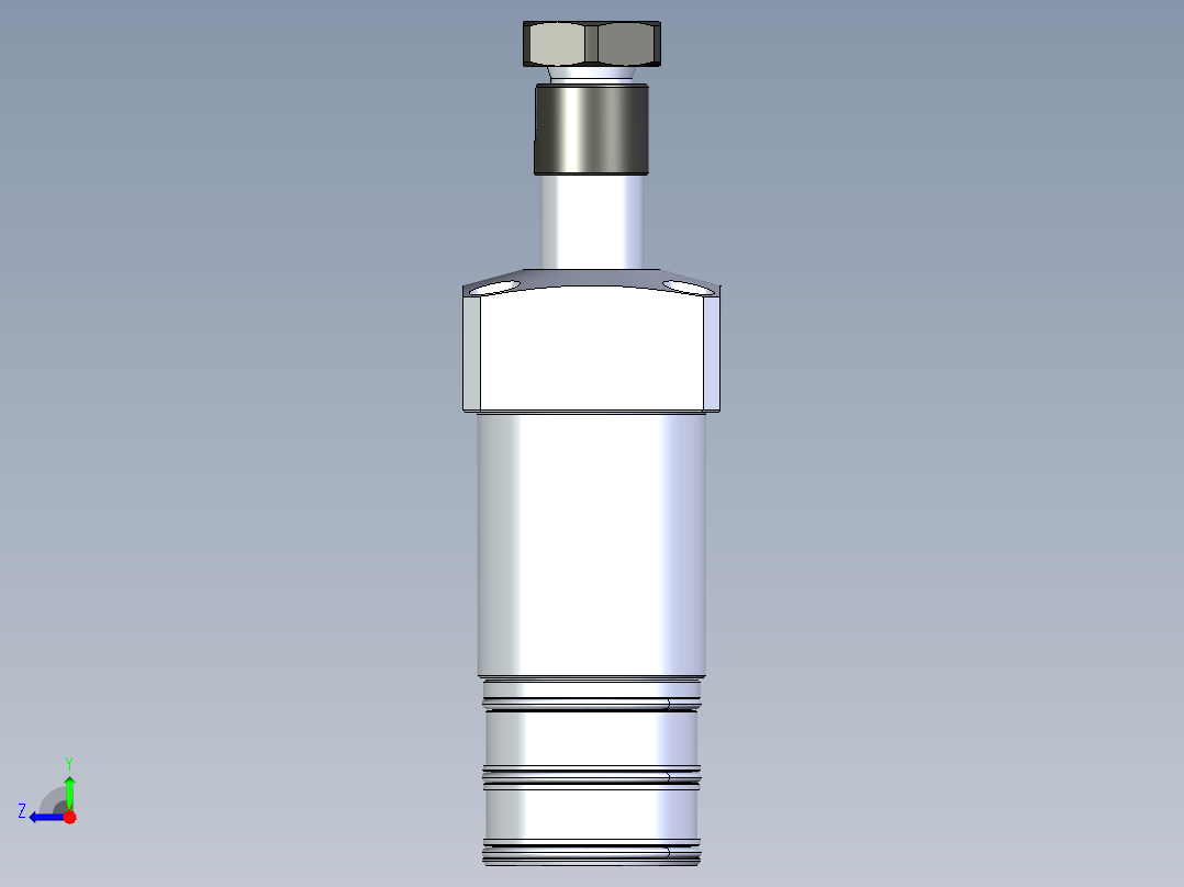 KOSMEKLHA0400-SRM_R01多系列多零件图纸模型右视图