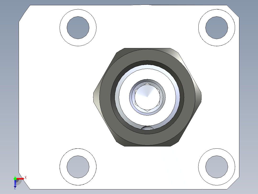 KOSMEKLHA0400-SRM_R01多系列多零件图纸模型俯视图