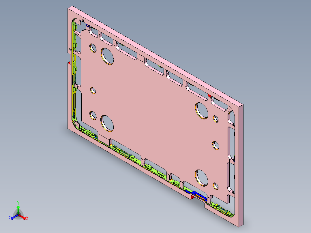 Z581C-笔记本CNC工装夹具三维模型CNC3-150806正等轴测图
