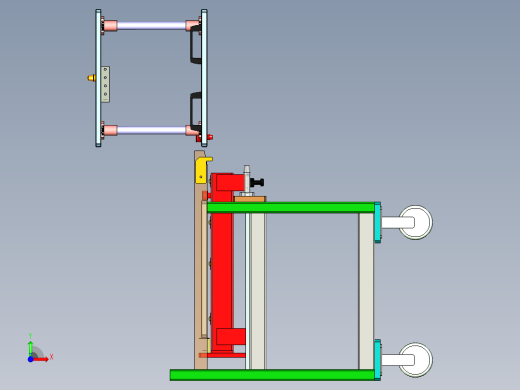 热铆焊接设备（ug12+cad+bom）前视缩略图