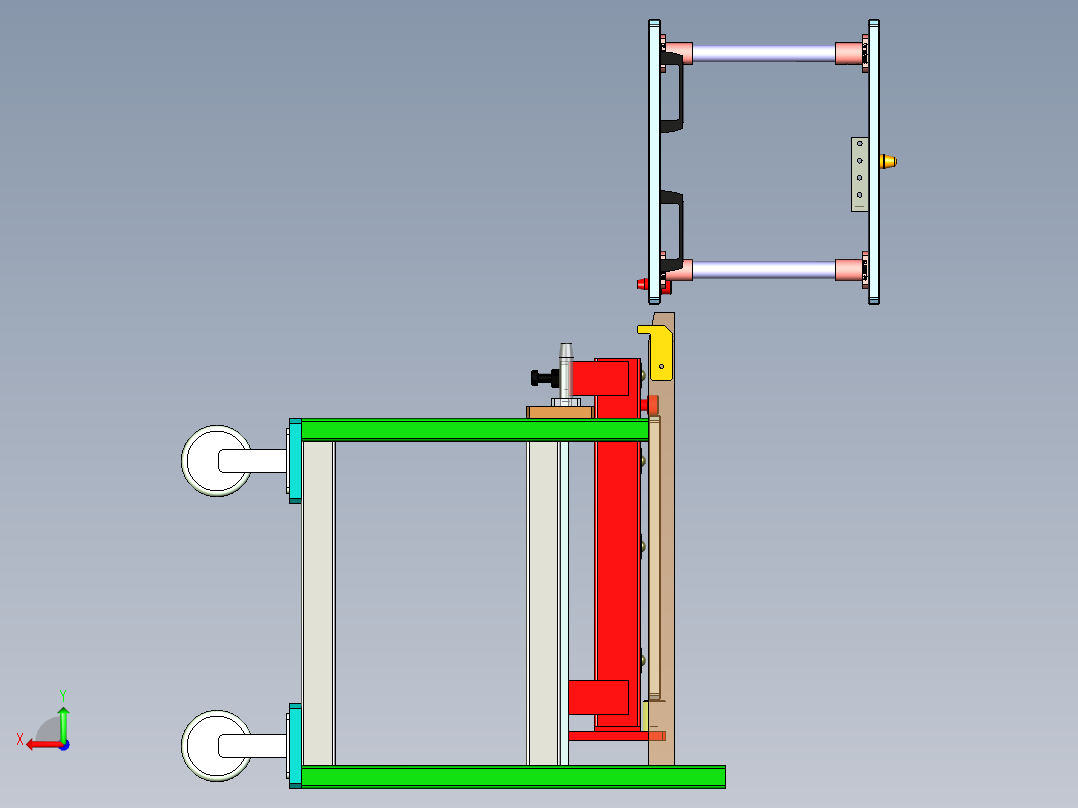热铆焊接设备（ug12+cad+bom）后视图
