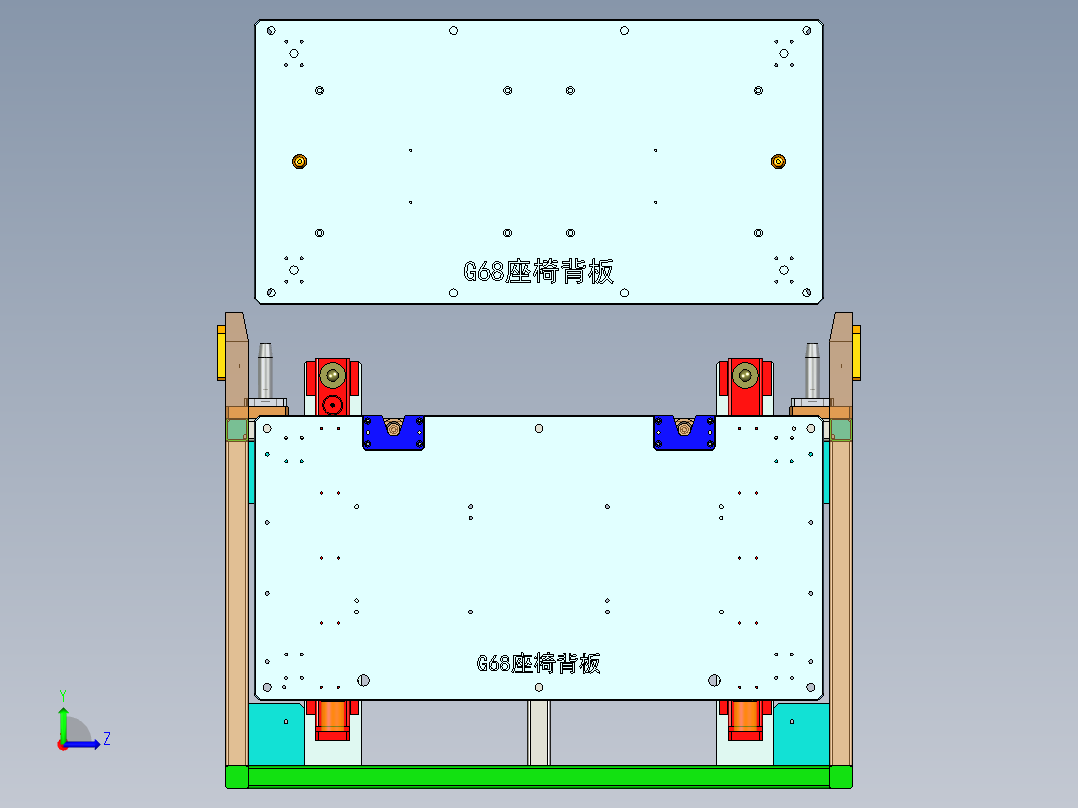 热铆焊接设备（ug12+cad+bom）左视图