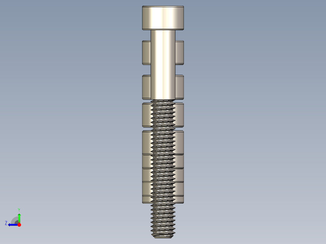 M3.5公制内六角螺钉汇总右视图