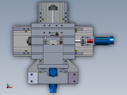 弯通孔加工电火花机床结构设计前视缩略图