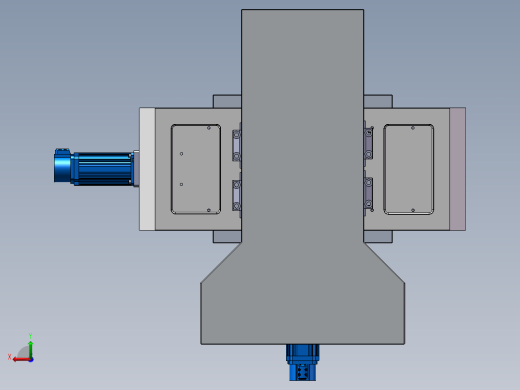 弯通孔加工电火花机床结构设计后视缩略图