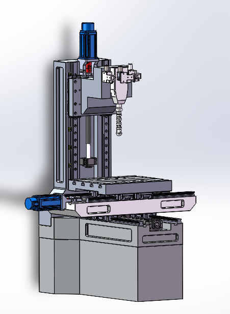 弯通孔加工电火花机床结构设计缩略图