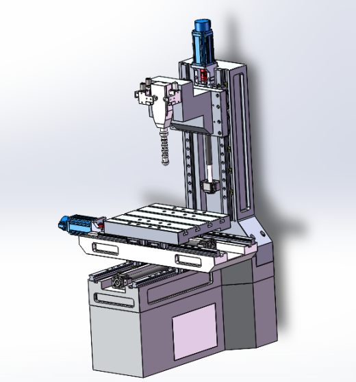 弯通孔加工电火花机床结构设计缩略图