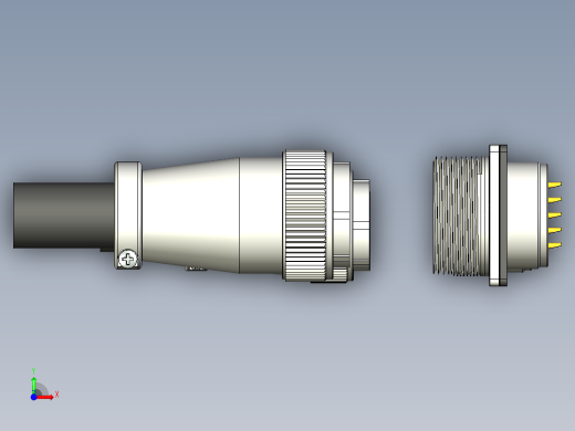 威浦航空插头WS20~32系列前视缩略图