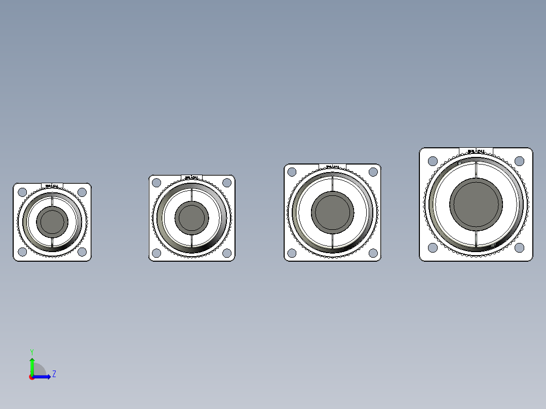 威浦航空插头WS20~32系列左视图