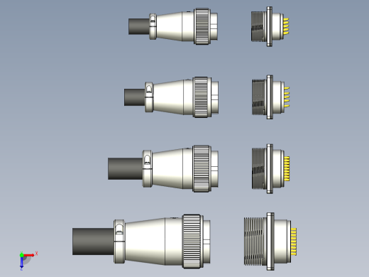 威浦航空插头WS20~32系列俯视缩略图
