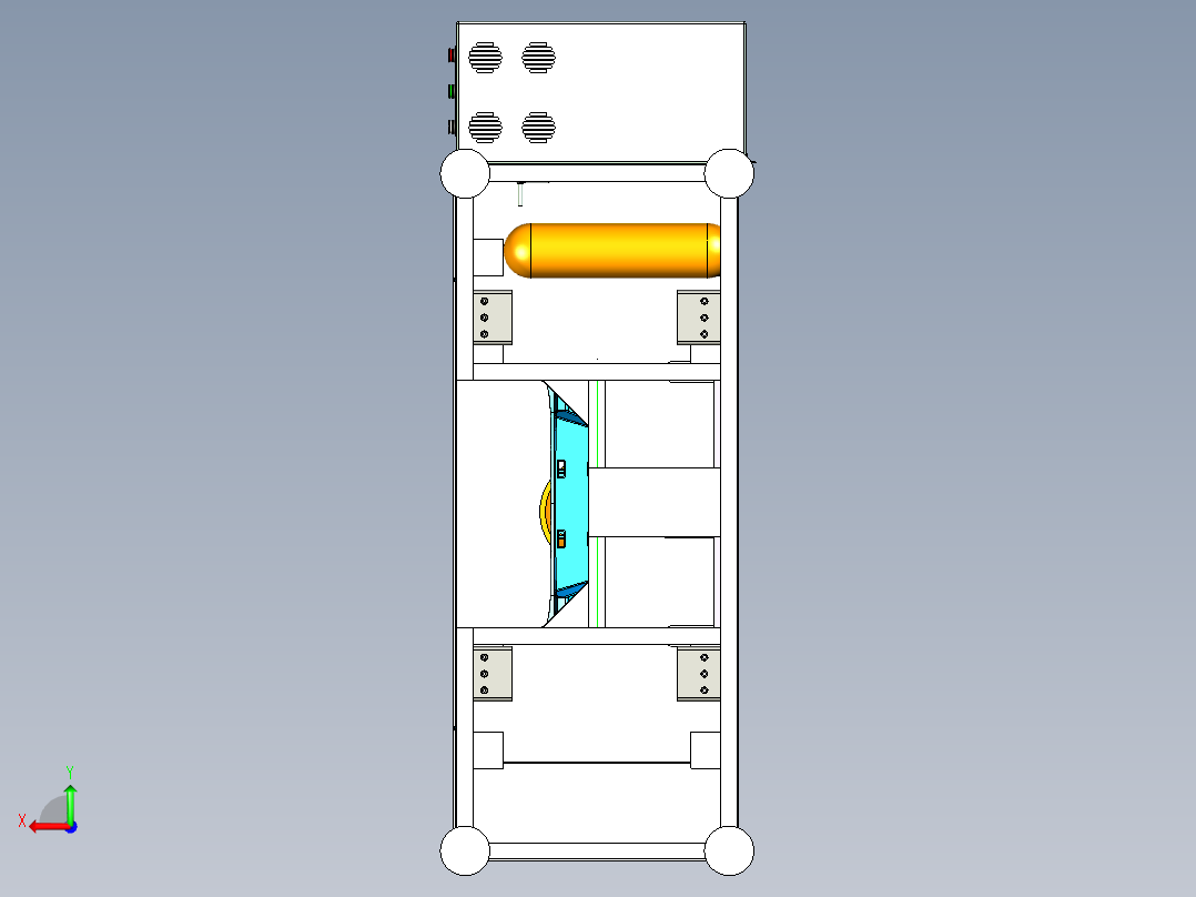 超声波焊接机（焊接后保险杠+倒车雷达支架）后视图