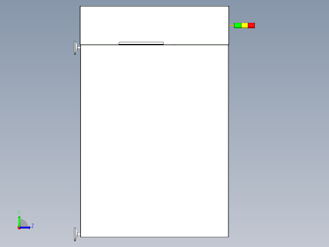 超声波焊接机（焊接后保险杠+倒车雷达支架）左视图