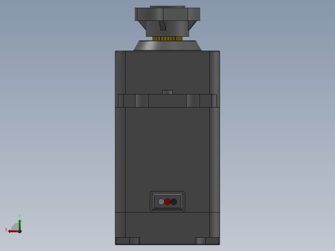 舵机(100)后视图