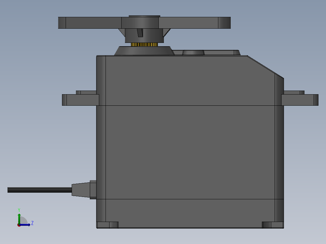 舵机(100)左视图