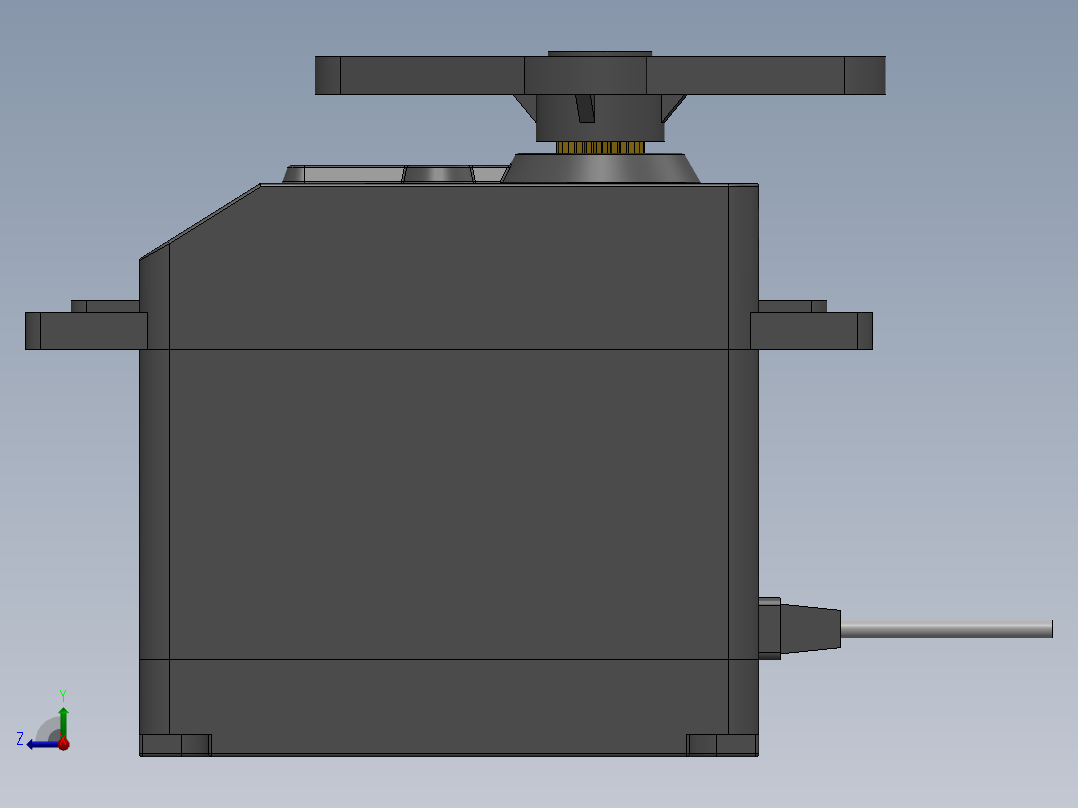 舵机(100)右视图