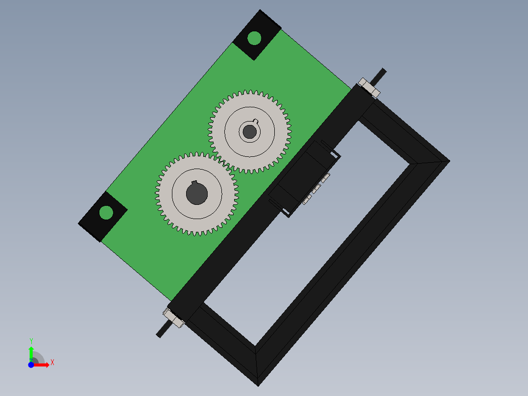 破碎机、碎屑机前视图