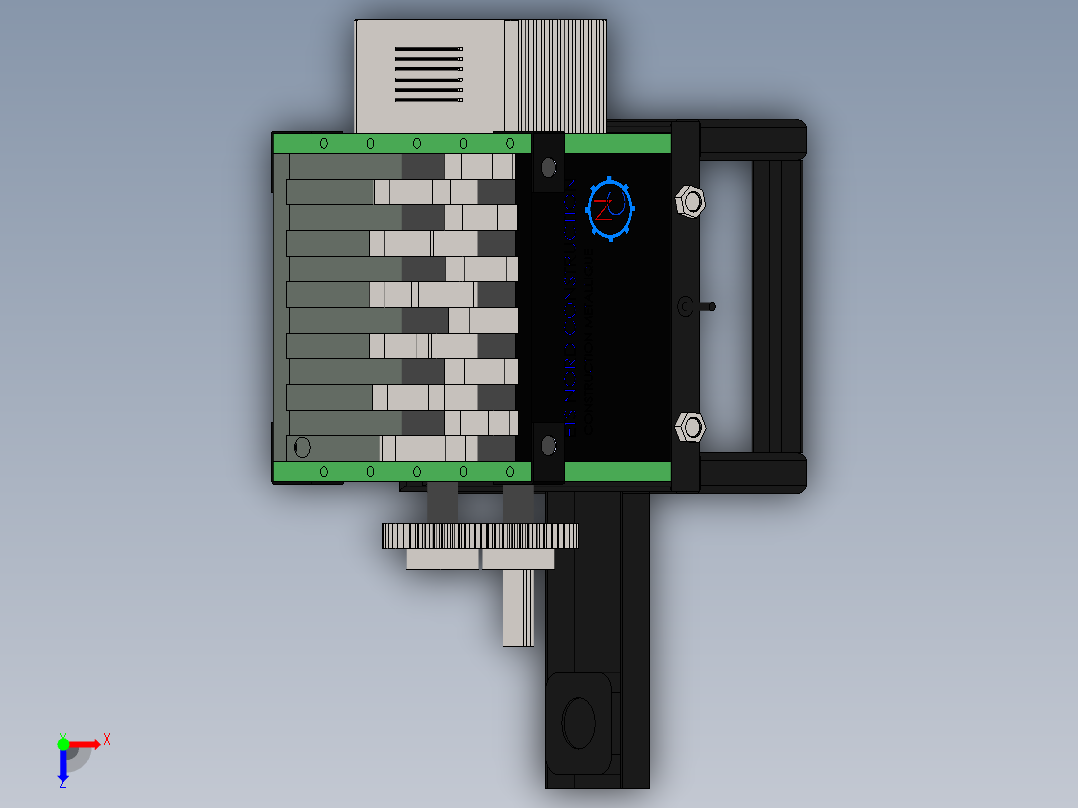 破碎机、碎屑机俯视图
