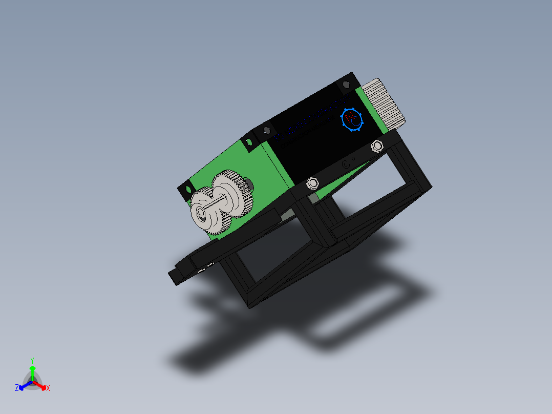 破碎机、碎屑机正等轴测图
