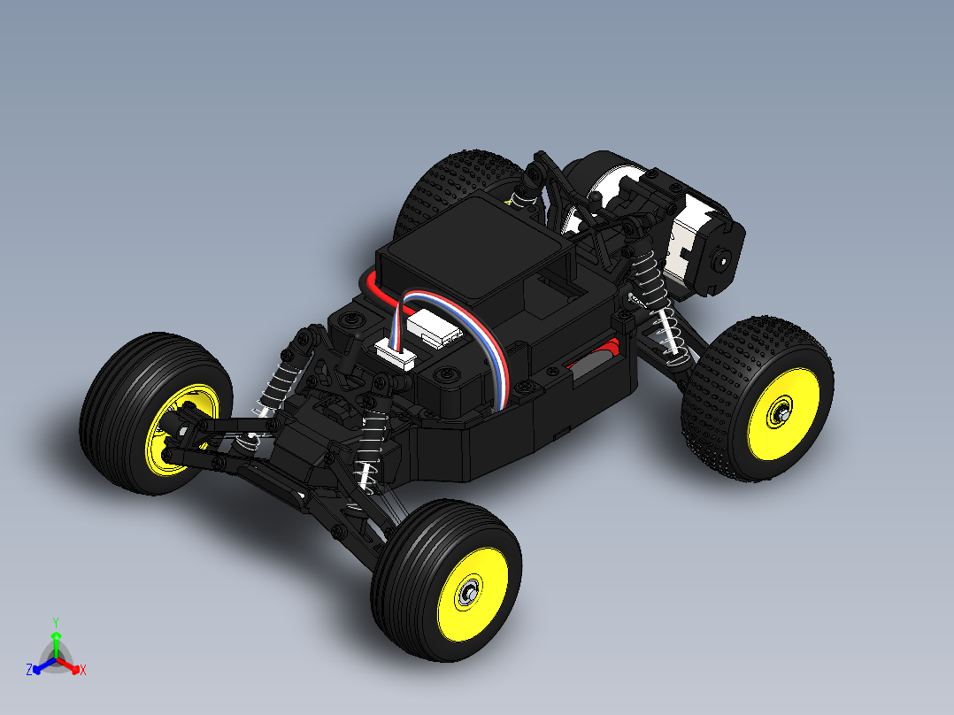 卡丁车 钢管车(110)正等轴测图