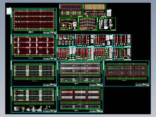 某24米跨混凝土柱钢梁结构厂房图纸
