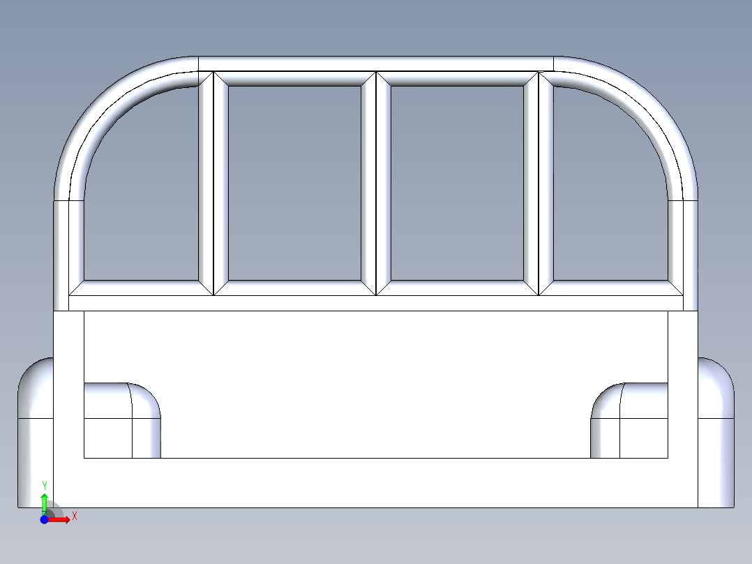 卡车车厢前视图