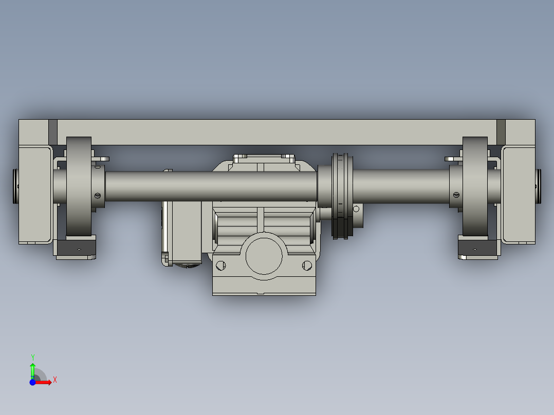 WY21056上下返板提升小车组件前视图