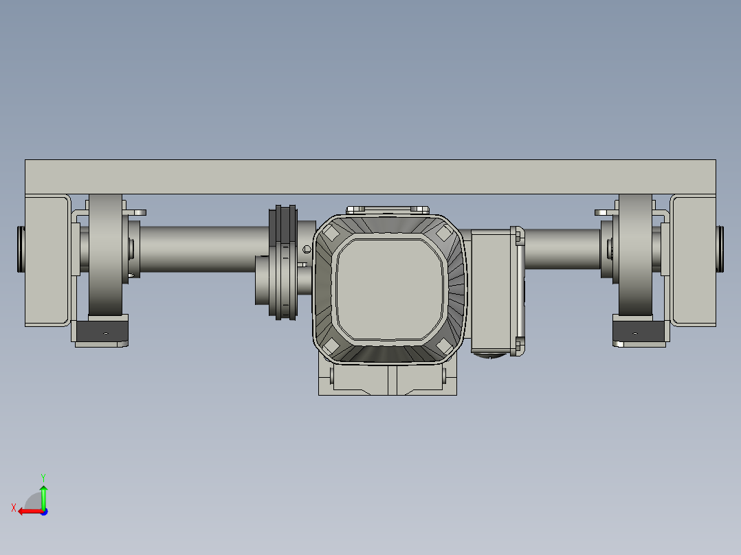 WY21056上下返板提升小车组件后视图