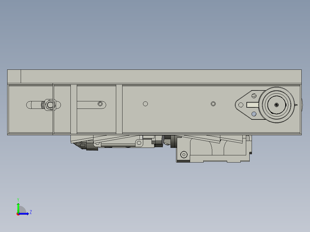 WY21056上下返板提升小车组件左视图