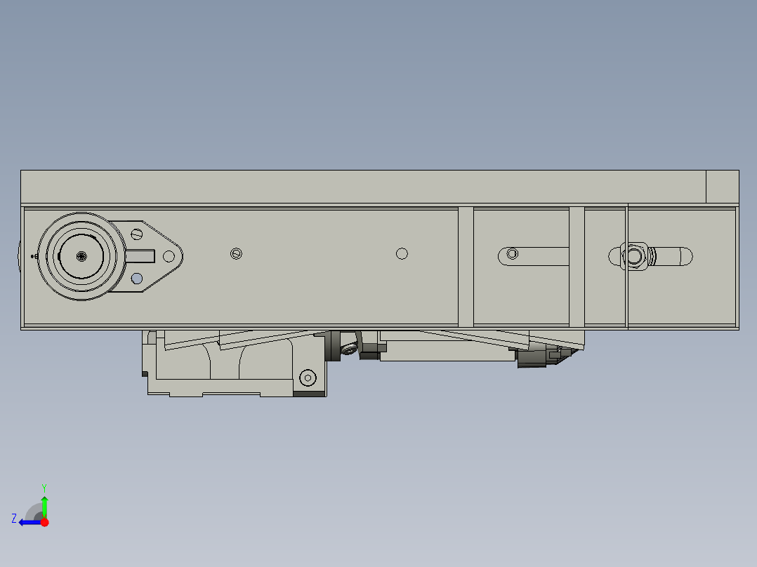 WY21056上下返板提升小车组件右视图