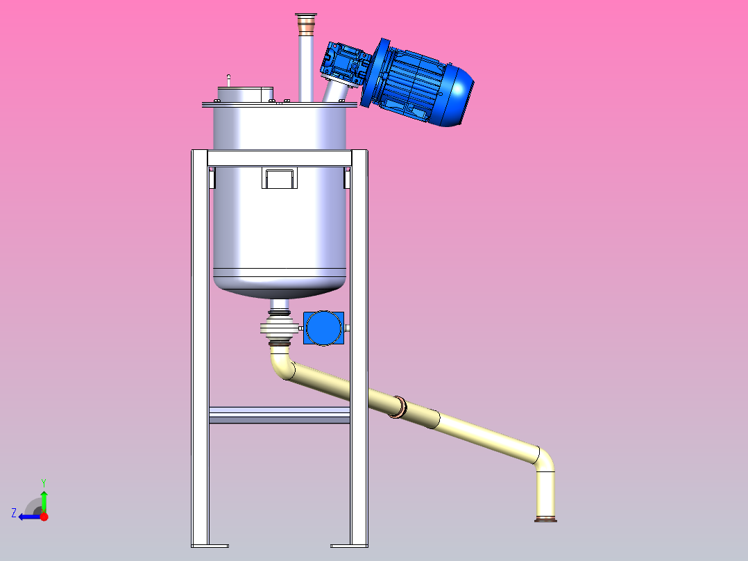 微量配料罐右视图