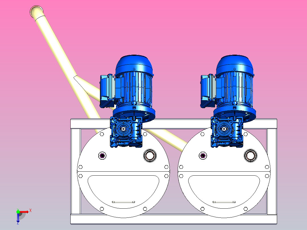 微量配料罐俯视图