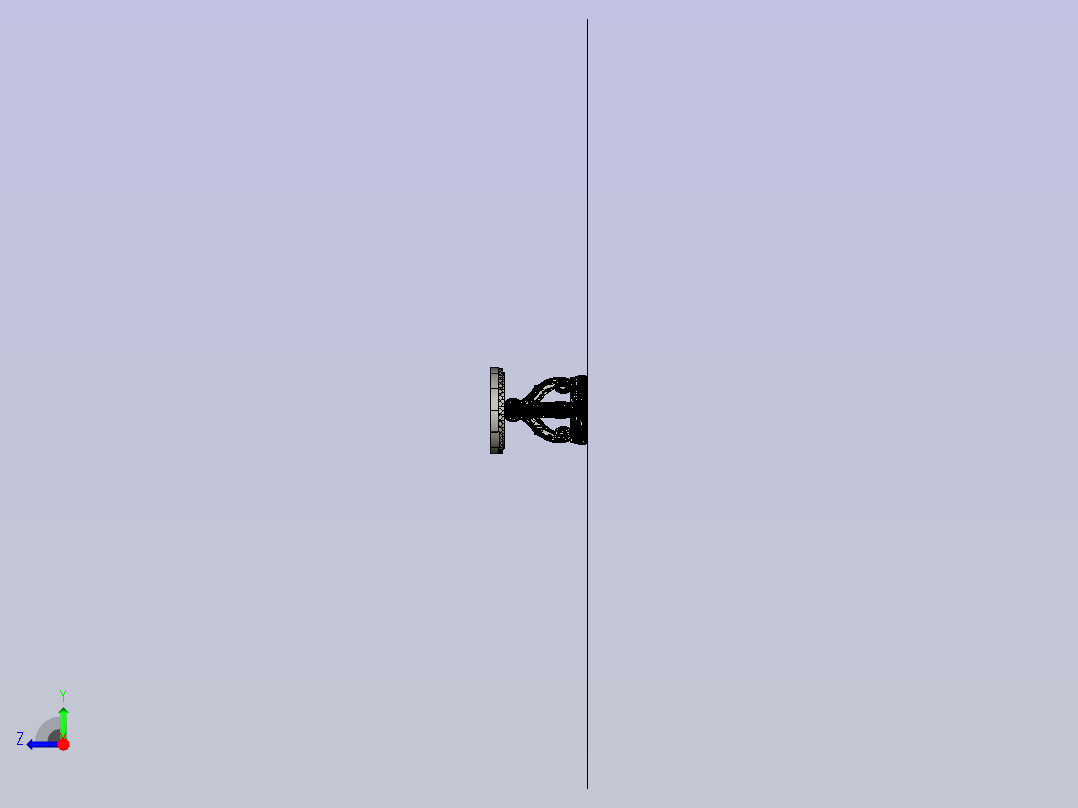 侧边桌彼得·扎莱右视图