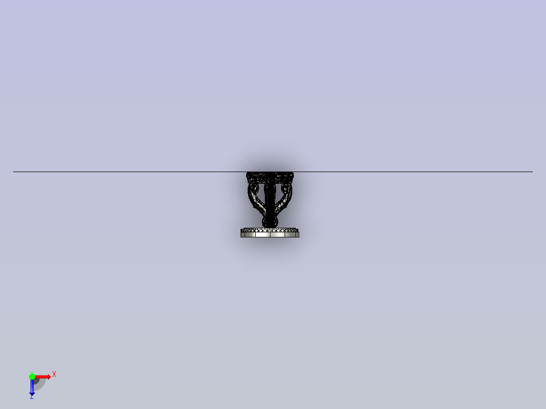 侧边桌彼得·扎莱俯视图