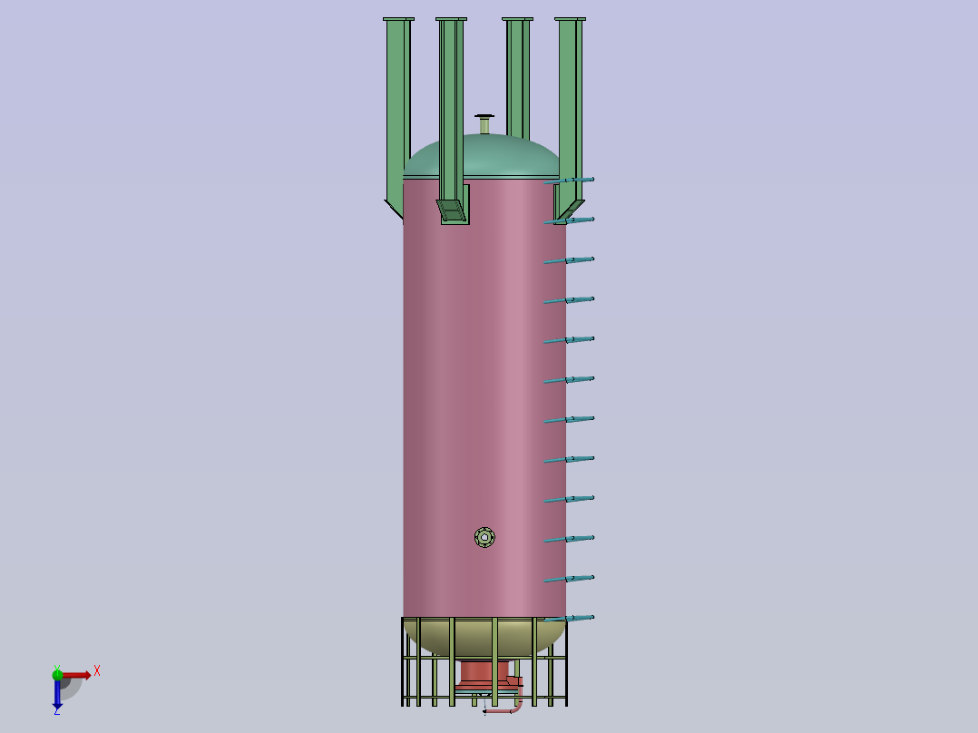 10立方立式储罐俯视图