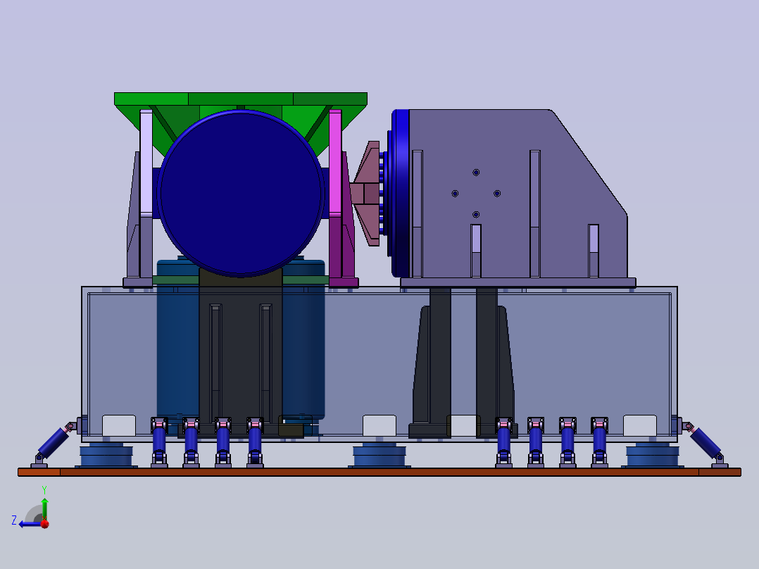 实验室振动台sw21可编辑右视图