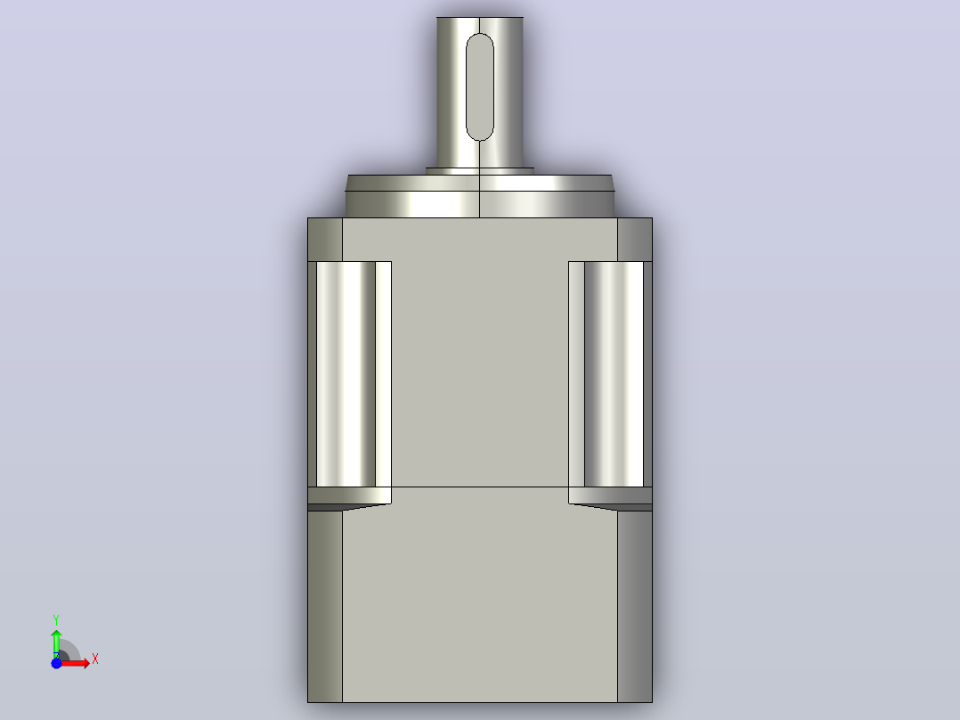 JTX60-L1 14-50-70-M4精密型JTX60直齿轮行星减速机前视图