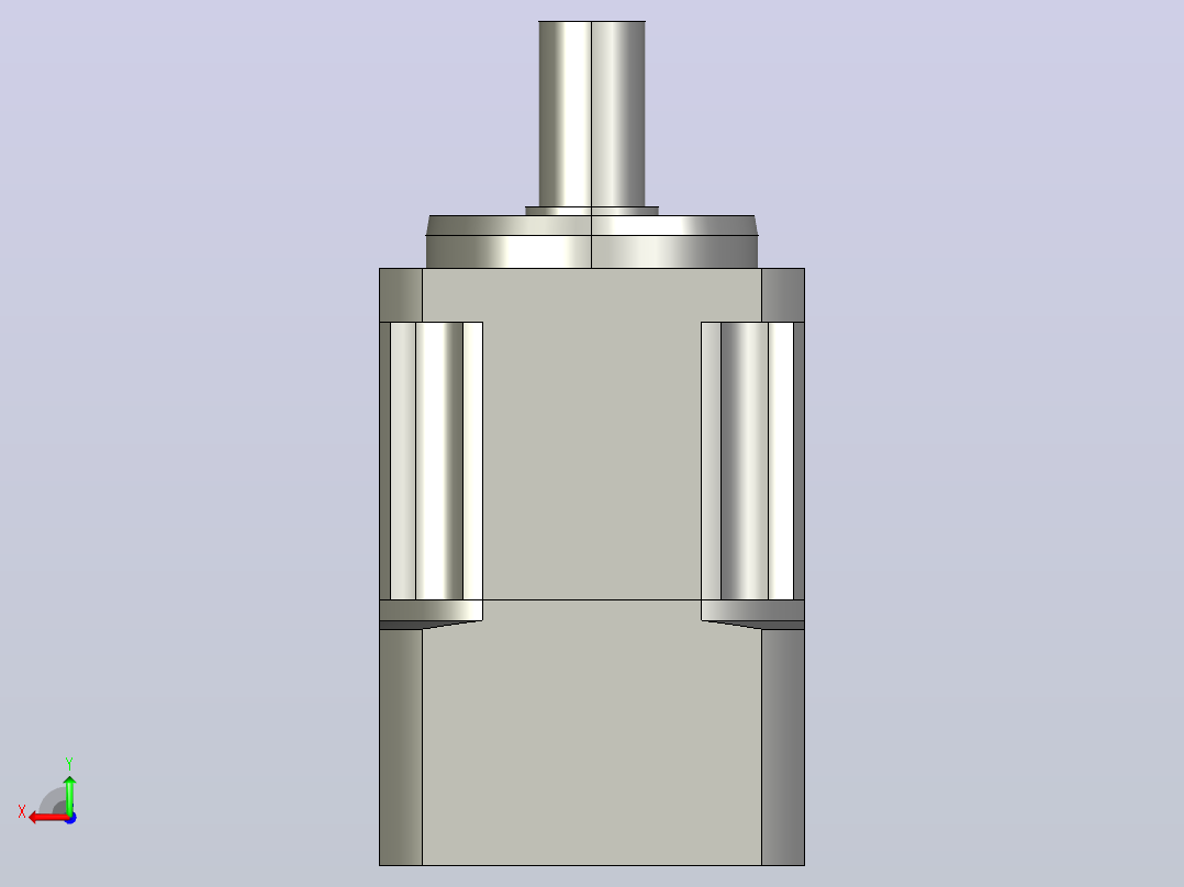 JTX60-L1 14-50-70-M4精密型JTX60直齿轮行星减速机后视图