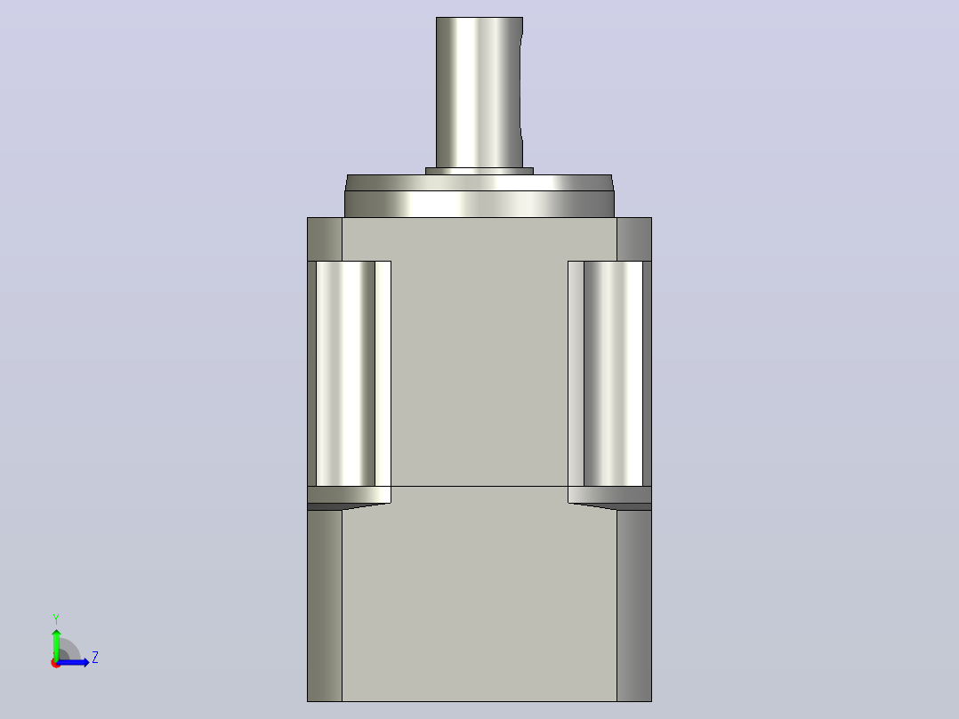 JTX60-L1 14-50-70-M4精密型JTX60直齿轮行星减速机左视图