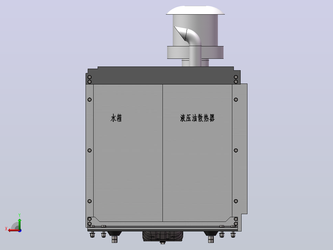 洋马4TN98T-ZCSVJ发动机配A10VSO71柱塞泵后视图