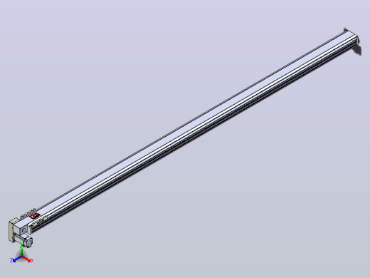皮带直线轴半封闭可选导轨TPA-HNB-120D-110-L2800-LP-Y-P40-N3正等轴测缩略图