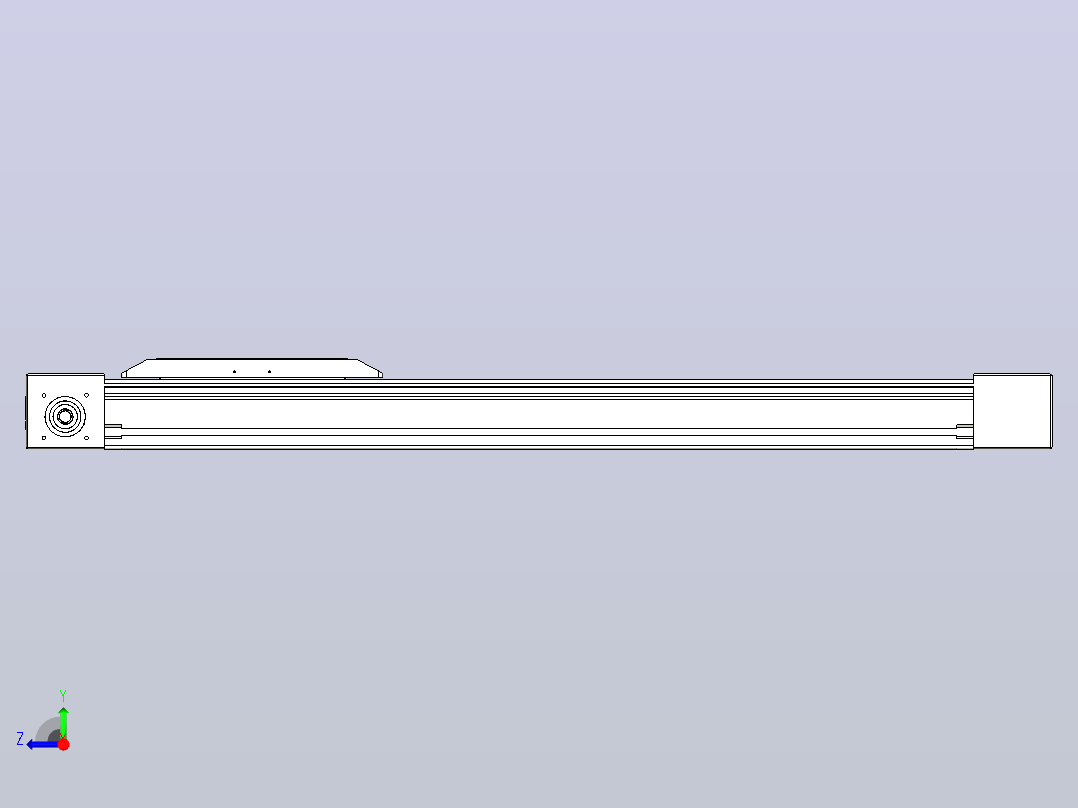 伺服电机集成皮带传动直线执行器TPA-OCB-80-140-L650-DL-J60-N3右视图