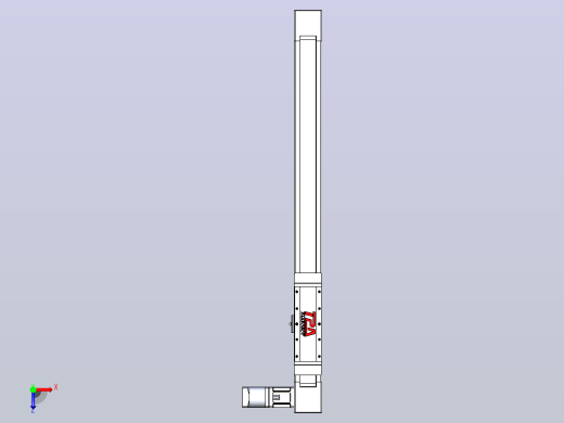 伺服电机集成皮带传动直线执行器TPA-OCB-80-140-L650-DL-J60-N3俯视缩略图